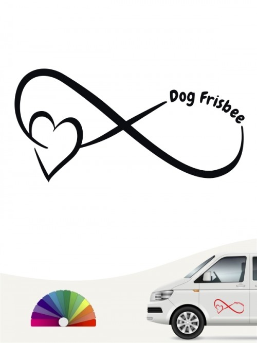 Dog Frisbee Autosticker von anfalas.de