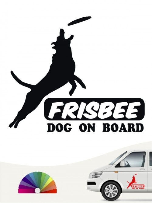 Hunde-Autoaufkleber Dog Frisbee 5 von Anfalas.de