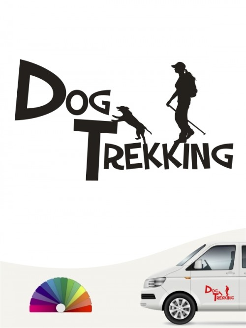Hunde-Autoaufkleber Dogtrekking 20a von Anfalas.de