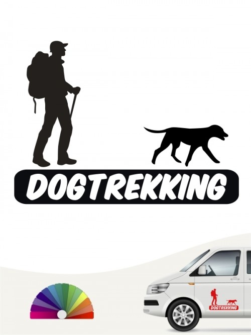 Hunde-Autoaufkleber Dogtrekking 3 von Anfalas.de