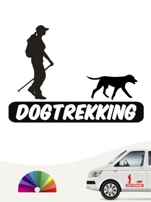 Hunde-Autoaufkleber Dogtrekking 3a von Anfalas.de