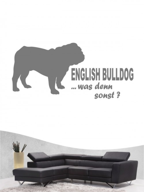English Bulldog 7 - Wandtattoo