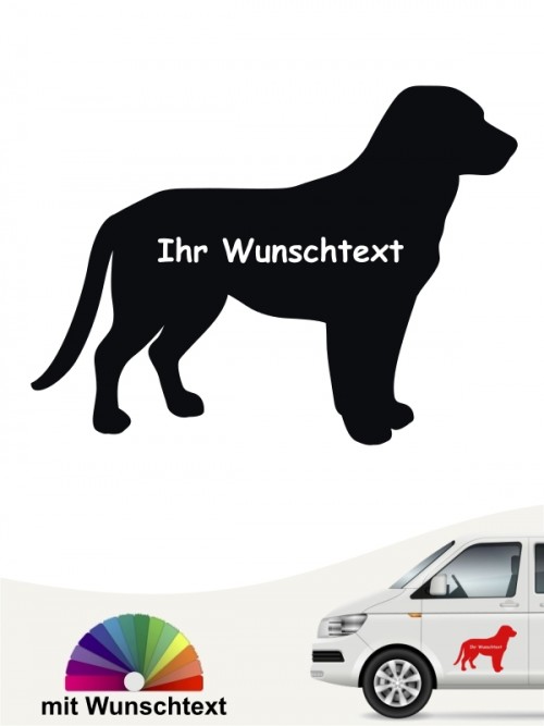 Entlebucher Sennenhund Silhouetten Aufkleber anfalas.de