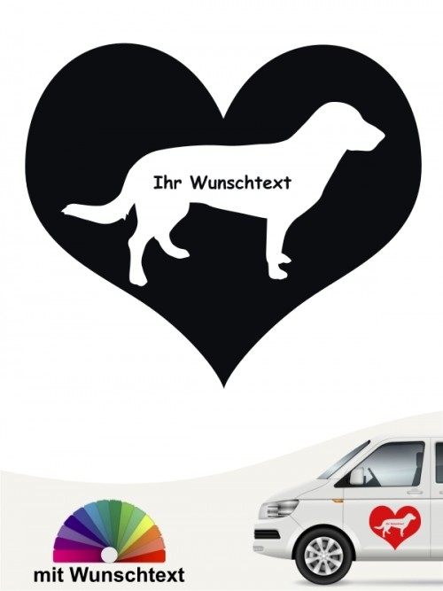 Herzmotiv Entlebucher Sennenhund mit Wunschtext anfalas.de