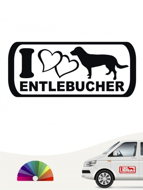 I Love Entlebucher Autosticker anfalas.de