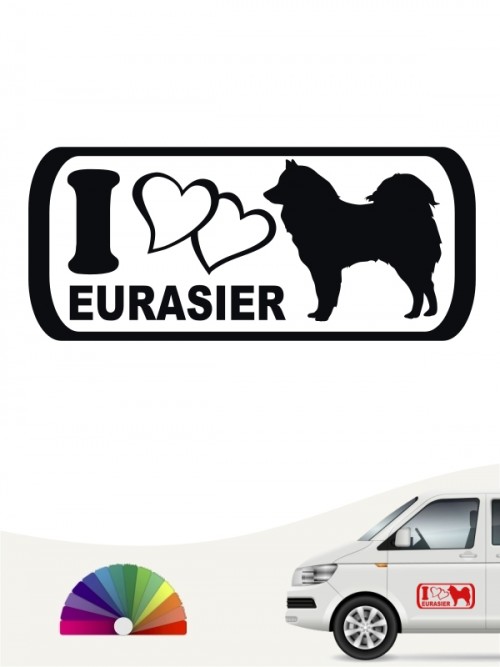 I Love Eurasier Autosticker anfalas.de