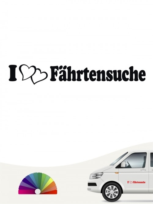 I love Fährtensuche Sticker von anfalas.de