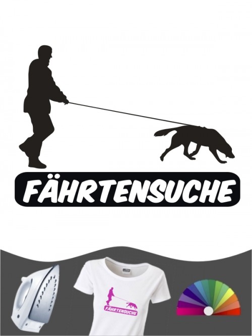 Hunde-Bügelbild Fährtensuche 5 von Anfalas.de