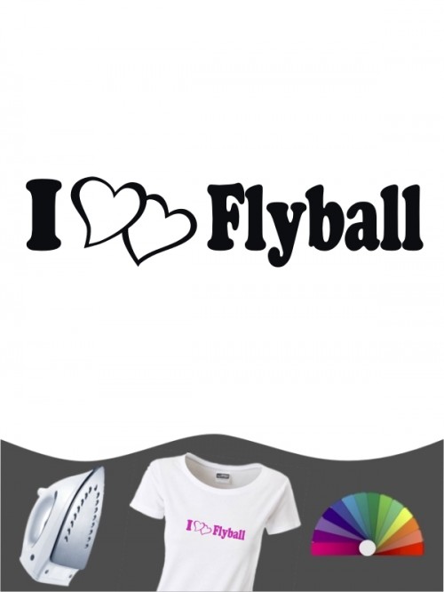 Hunde-Bügelbild Flyball 1 von Anfalas.de
