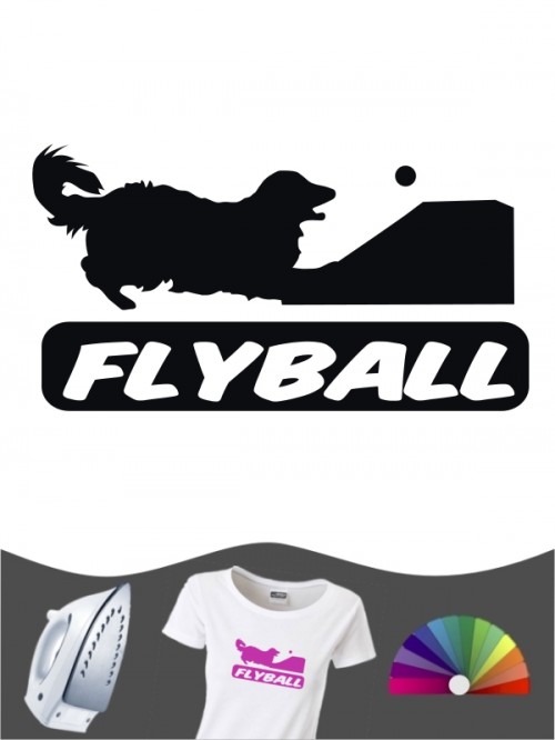 Hunde-Bügelbild Flyball 3 von Anfalas.de