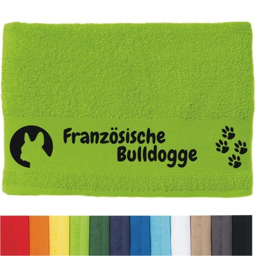 DOG - Handtuch "Französische Bulldogge" selbst gestalten | ANFALAS