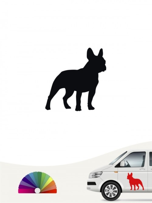 Hunde-Autoaufkleber Französische Bulldogge 1 Mini von Anfalas.de