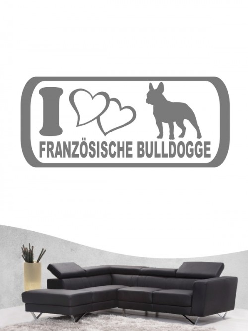 Französische Bulldogge 6 - Wandtattoo