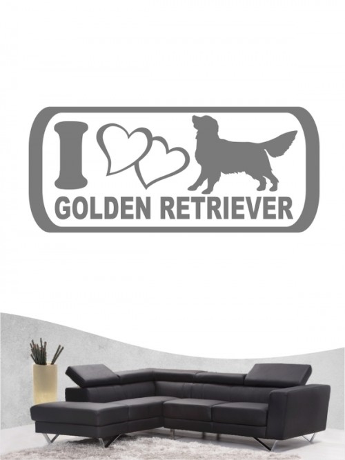 Golden Retriever 6a - Wandtattoo