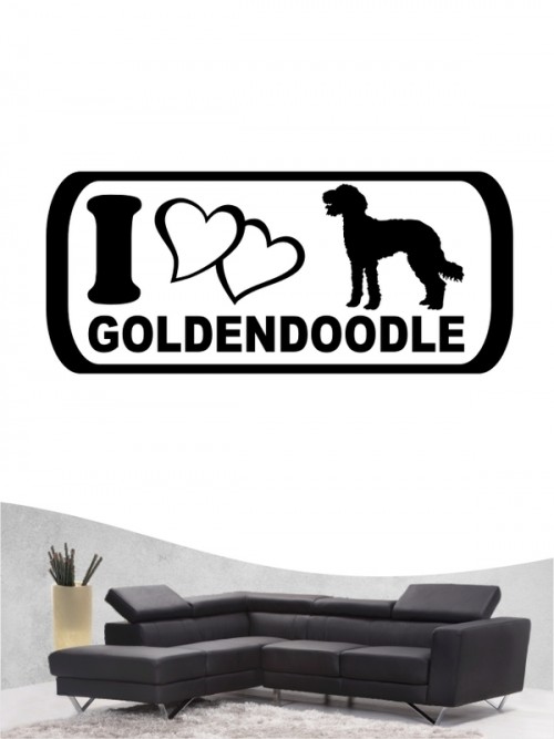 Goldendoodle 6 - Wandtattoo