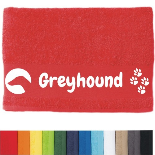 DOG - Handtuch "Greyhound" selbst gestalten | ANFALAS