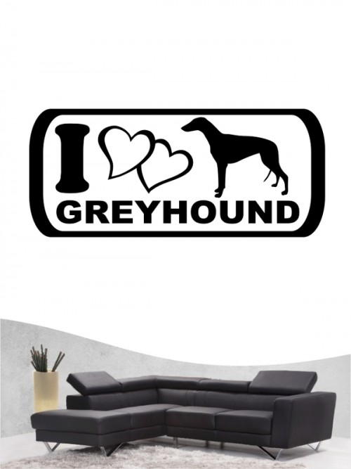 Greyhound 6 - Wandtattoo