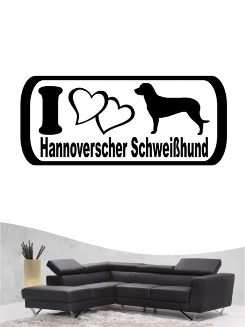 Hannoverscher Schweißhund 6 - Wandtattoo