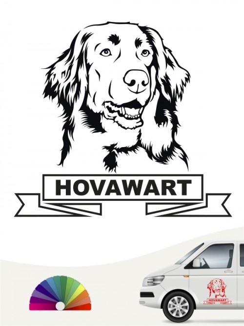 Hunde-Autoaufkleber Hovawart 15a von Anfalas.de