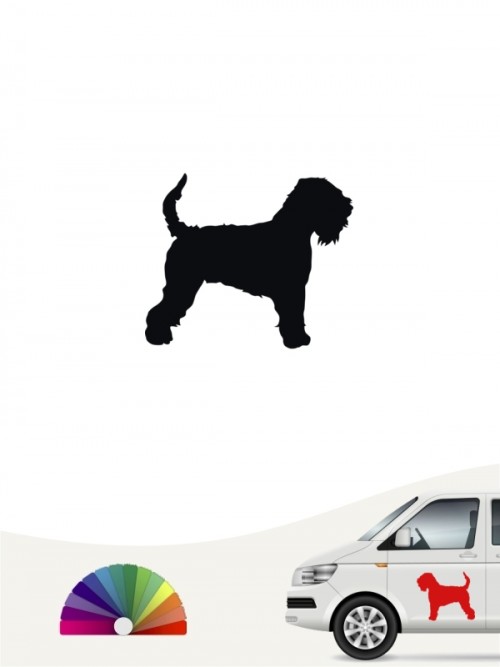 Hunde-Autoaufkleber Irish Soft Coated Wheaten Terrier 1 Mini von Anfalas.de