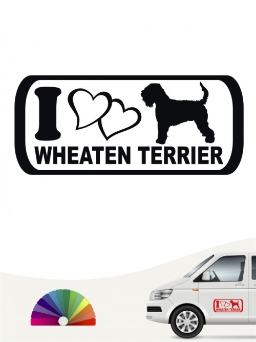 I Love Irish Soft C. W. Terrier Sticker von anfalas.de