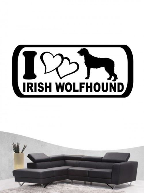 Irish Wolfhound 6 - Wandtattoo