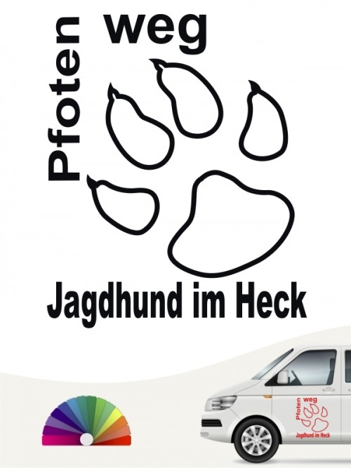 Hunde-Autoaufkleber Jagdhund 2 von Anfalas.de