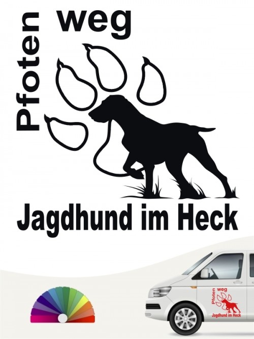 Hunde-Autoaufkleber Jagdhund 3 von Anfalas.de
