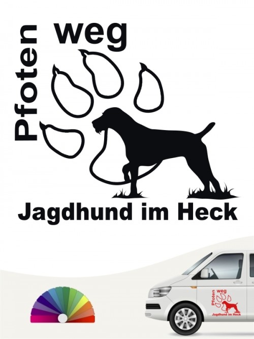 Hunde-Autoaufkleber Jagdhund 5 von Anfalas.de