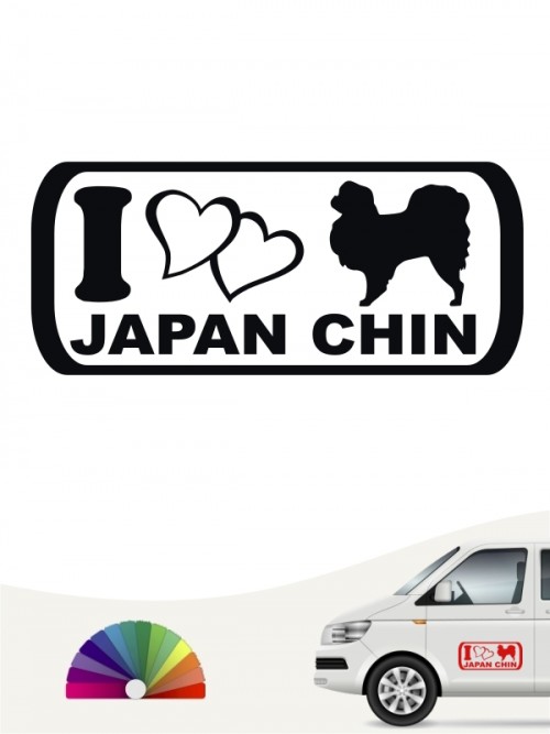 I Love Japan Chin Heckscheibensticker von anfalas.de