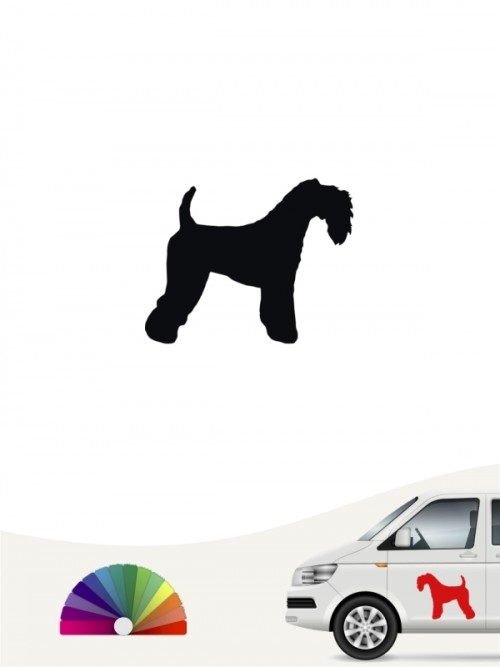 Kerry Blue Terrier Heckscheibenaufkleber von anfalas.de