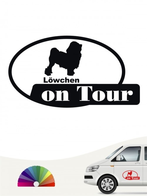 Löwchen on Tour Autoaufkleber von anfalas.de