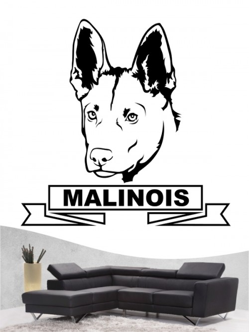 Hunde-Wandtattoo Malinois 15 von Anfalas.de
