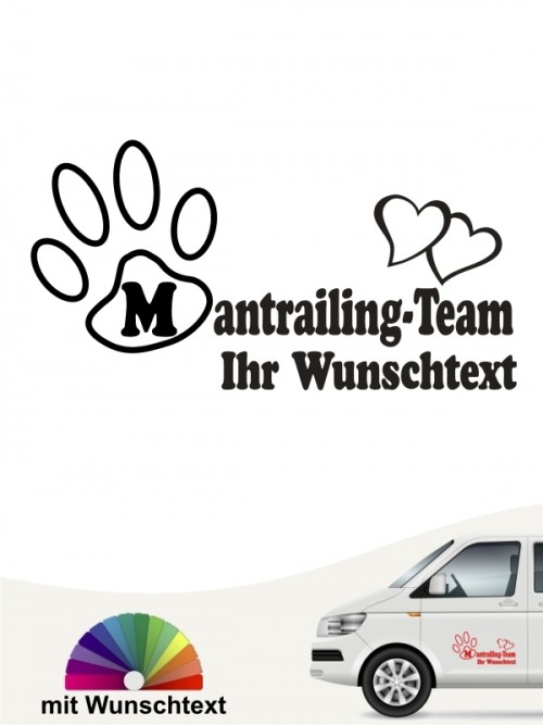 Mantrailing Team Aufkleber von anfalas.de