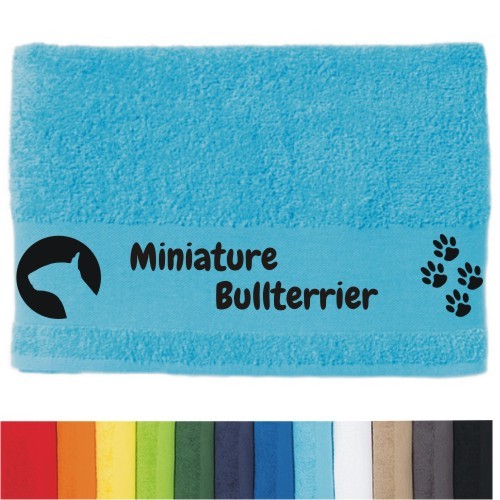 DOG - Handtuch "Miniature Bullterrier" selbst gestalten | ANFALAS