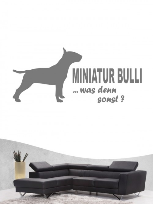 Miniature Bullterrier 7 - Wandtattoo