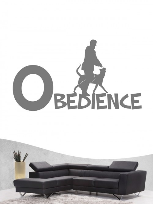 Obedience 20 - Wandtattoo