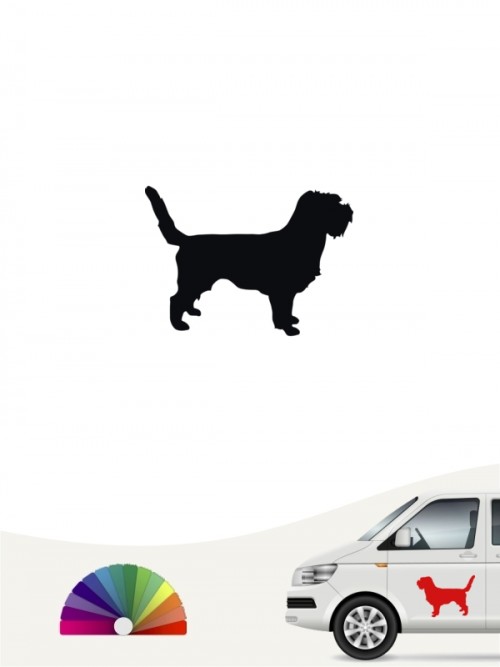 Hunde-Autoaufkleber Petit Basset Griffon 1 Mini von Anfalas.de