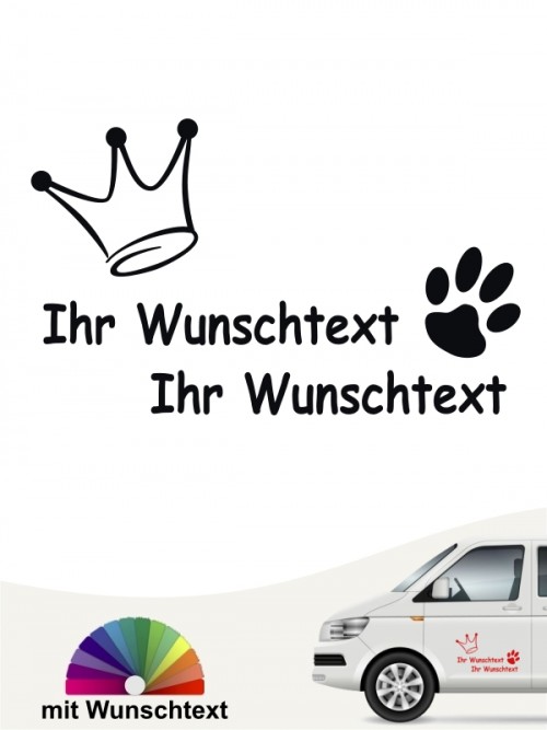 Hunde-Autoaufkleber Pfoten 18a von Anfalas.de