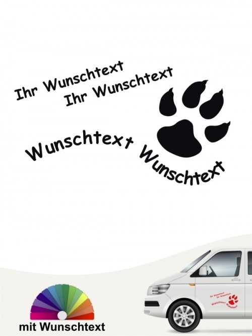 Hunde-Autoaufkleber Pfoten 22 von Anfalas.de