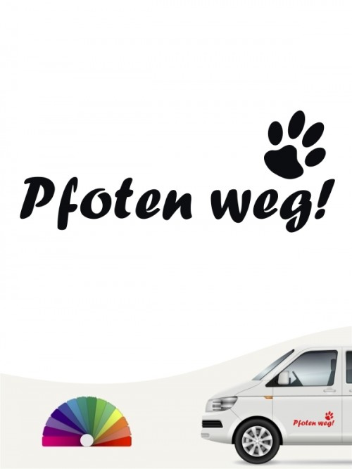 Hunde-Autoaufkleber Pfoten 29 von Anfalas.de