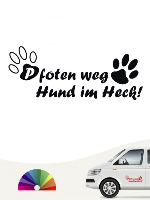 Hunde-Autoaufkleber Pfoten 33 von Anfalas.de