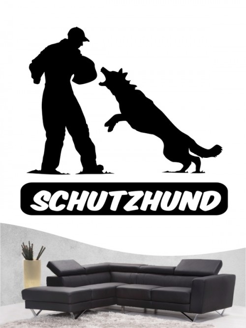 Hunde-Wandtattoo Schutzhund 4 von Anfalas.de