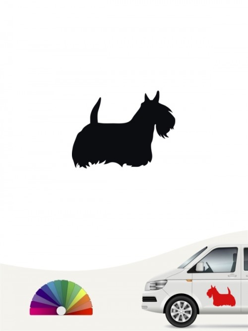 Hunde-Autoaufkleber Scottish Terrier 1 Mini von Anfalas.de