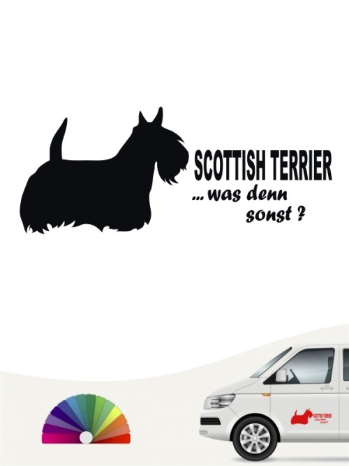 Scottish Terrier was denn sonst Aufkleber anfalas.de