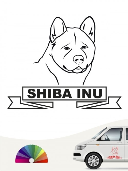 Hunde-Autoaufkleber Shiba Inu 16 von Anfalas.de
