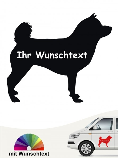 Shiba Inu Hundeaufkleber mit Wunschname anfalas.de