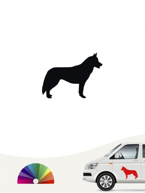 Hunde-Autoaufkleber Siberian Husky 1 Mini von Anfalas.de