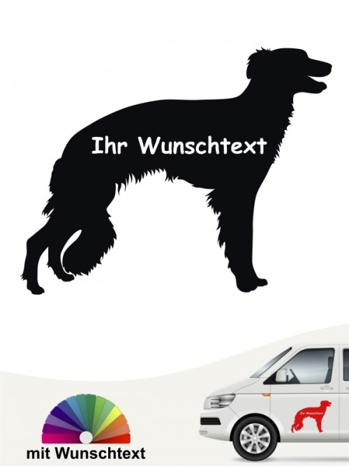 Hunde-Autoaufkleber Silken Windsprite 3 von Anfalas.de