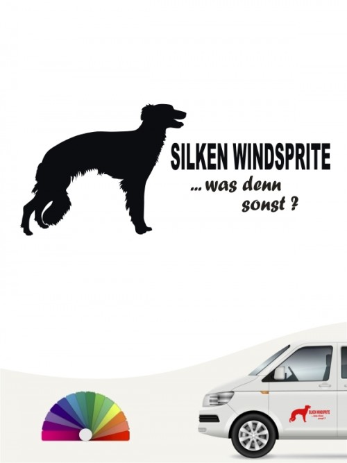 Hunde-Autoaufkleber Silken Windsprite 7 von Anfalas.de
